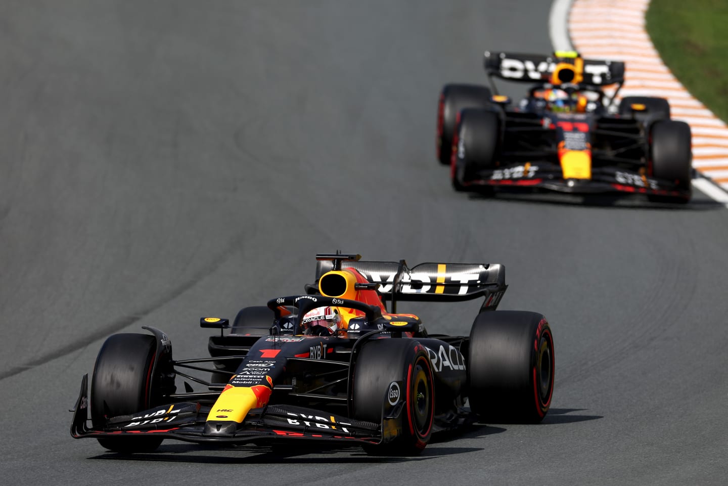 ZANDVOORT, NETHERLANDS - AUGUST 27: Max Verstappen of the Netherlands driving the (1) Oracle Red